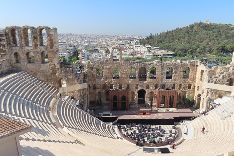 An outdoor theatre in Greece