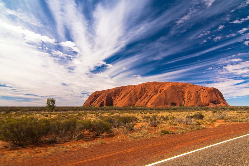 Uluru (also called Ayer's Rock) in Uluru-Kata Tjuta National Park