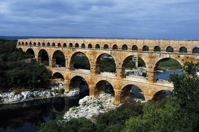 Pont du Gard bridge in Montpellier