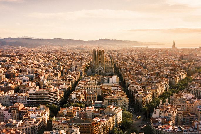 cityscape in Barcelona