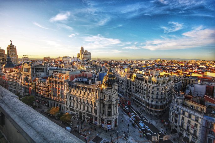 cityscape in Madrid