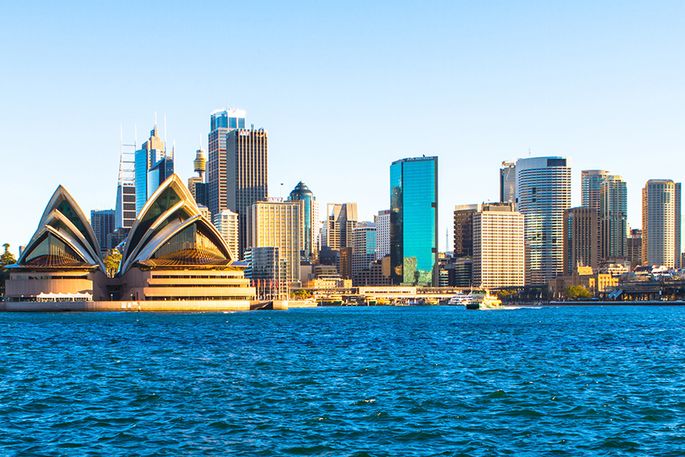 Sydney Opera house and skyline