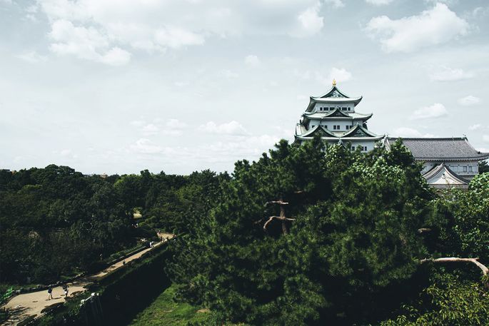 wide view of Nagoya Castle