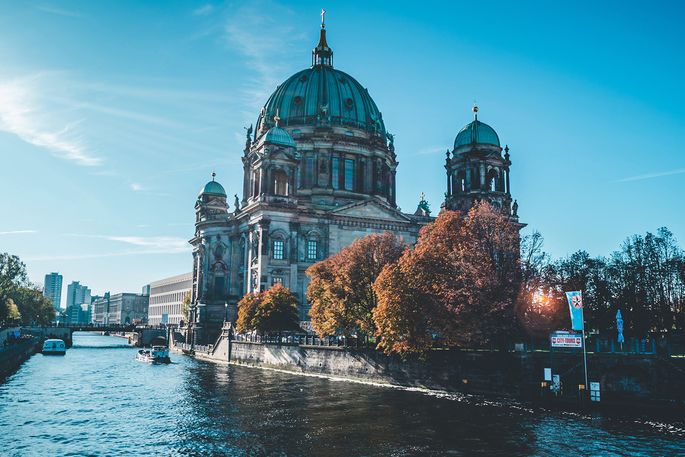 Berlin Cathedral on the river