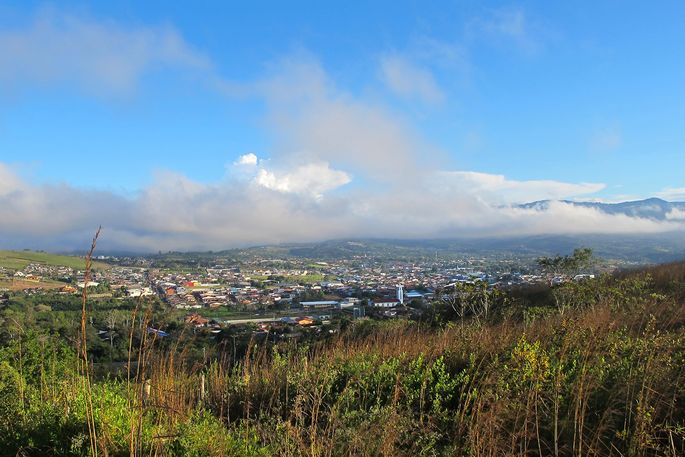 View over San Ramon, Costa Rica