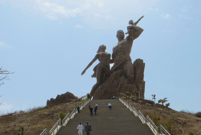 The African Renaissance Monument in Senegal
