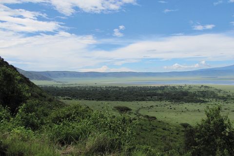 wide view of Ngorongoro Conservation Area