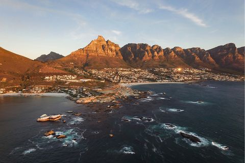 wide shot of Camps Bay in South Africa