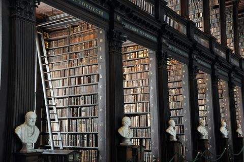 interior of the Library of Trinity College