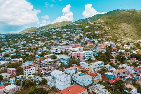 view of houses in the Virgin Islands